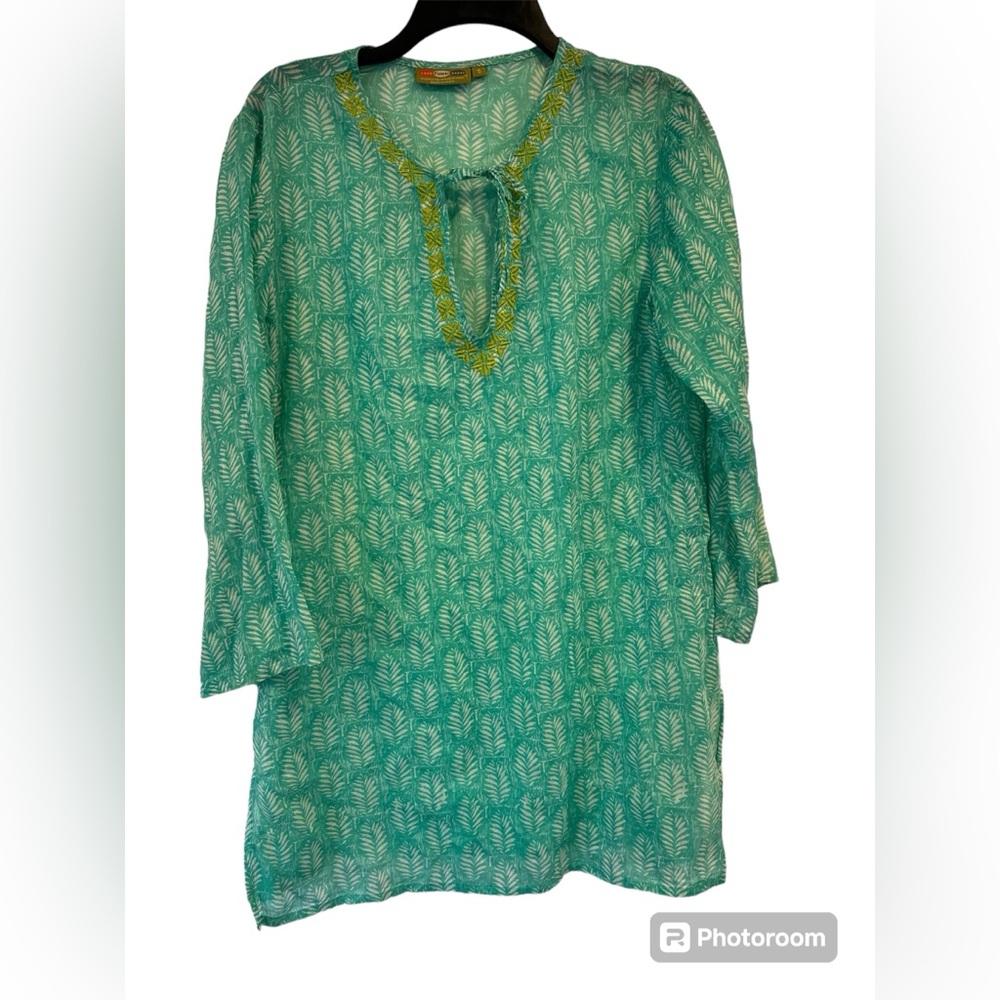 Rock Flower Paper Tunic Swim Cover Up